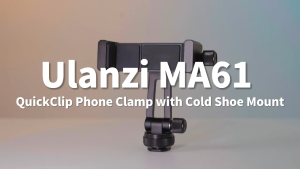 Ulanzi MA61 Quick Clip Phone Holder Clamp Cold Shoe Base Tripod Mount for Smartphone Camera