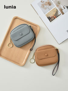Lunia Original หนัง กระเป๋าใส่เหรียญคลัทช์ลิปสติก Air Cushion Storage Bag ผู้หญิง หวาน Style Crossbody Key Card Holder