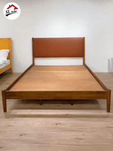 🔥SL 100% SOLID WOOD Queen / King Bed Frame / Headboard / Katil Queen / Katil Murah / 床架 - SL6100