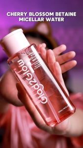Glad2glow Micellar Water 130ml & 300ml || Varian Cherry Blossom Betaine || Pembersih Make Up Glad2glow