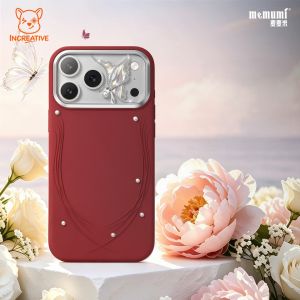 Memumi Diamond Liquid Silicone Magnetic Case for iPhone 18/17 Pro Max - Shockproof anti-fingerprint casing