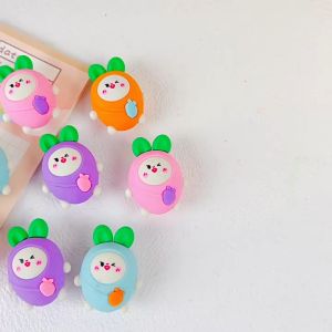 Student Carrot Mini Eraser PVC Rubber Erase Tools Stationery Creative Vegetable Eraser Kids