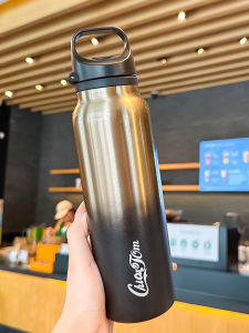 ถ้วยสูญญากาศแบบพกพาสำหรับผู้หญิง ความจุขนาดใหญ่ 316 สแตนเลส ถ้วยน้ำสำหรับรถยนต์ ถ้วยน้ำกีฬา ถ้วยน้ำรักษาความร้อน