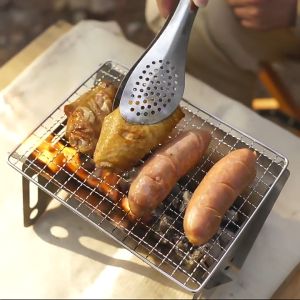 Rak BBQ Portable Alat Panggang Barbeque Grill / Pemanggang Portable Dirakit Lipat / Pemanggang Camping