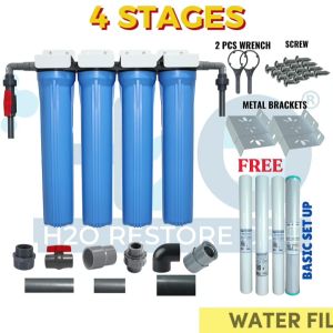 Water Filter 4 Stages 20\" Slim Type Standard City Water Hydrosep With Different Variations