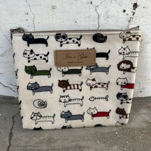 South Korea Dongdaemun Genuine Goods Import Water-Proof Bag Cosmetics Bag Sanitary Napkin Bag Various Patterns Bear Rabbit Dog