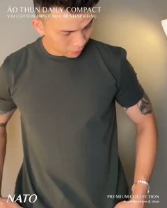 Áo Thun Cổ Tròn Nam COTON Vải Cotton Cao Cấp Đẹp Phông Trơn Tay Ngắn Màu Trắng Đen Đỏ Xanh Navy Họa Tiết NATO