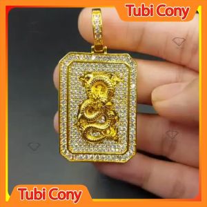 Mặt dây chuyền rồng nam đá CZ M1305-209 Tubi Cony