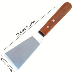 1 Dụng Cụ Nấu Ăn Bằng Thép Không Gỉ Dụng Cụ Lật Bánh Kếp Lật Thịt Dụng Cụ Nướng BBQ Phụ Kiện Nhà Bếp Đồ Dùng Nhà Bếp Dụng Cụ Nướng Ngoài Trời Dụng Cụ Nướng Chảo