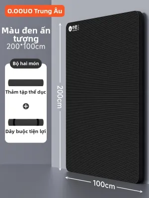 O:OOUP | Thảm Yoga Chuyên Nghiệp Dày Dặn Chống Trượt Ít Tiếng Ồn cho Nam