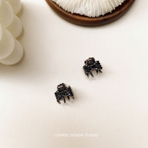 Miniature Rhinestone Hair Claw  out Black Bangs Clip Elegant Hairpin Korean Style Alloy Embedded Artificial Gemstone