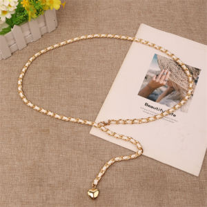 Thời Trang Sành Điệu Nữ Dây Xích Eo Trang Trí Áo Len Thon Gọn Thắt Lưng Bộ Đồ Mùa Hè Mỹ Vòng Eo Thắt Lưng Thời Trang Đồ Len Dây Chuyền Vòng Eo Cói