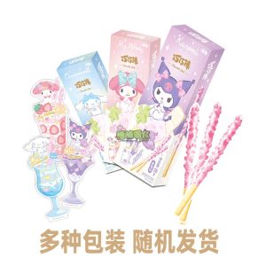 Kakabon Sanrio Chocolate Strawberry Flavor Snacks Kawaii Dog Transparent Bookmarks Chocolate Mixed Boxed Net Content 28g