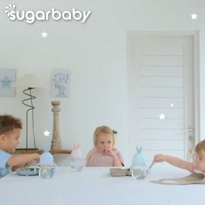 Sugar Baby Sendok Garpu Set Silicone Healthy Silicone Spoon & Fork Nature Series Alat Makan Bayi Mpasi Food Grade BPA Free
