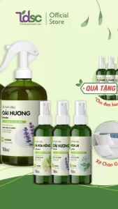 Chai Xịt Thơm Chăn Ga Gối Nệm Khử Mùi Khử Khuẩn Ẩm Mốc TINHDAUSACHANH 100ml/500ml Tinh Dầu Bạc HàVỏ QuếOải Hương