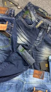 CELLO DENIM JEANS MOTIF EISCER CORVUS JINS KULITAS TERBARU NON SREAH TIDAK MELAR DISTRO