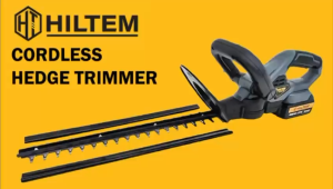 HILTEM CORDLESS HEDGE TRIMMER W/BATTERY 588VF (HT-CHT 2101)/ Machine Garden/ Pruning Shear/ Machine Plant Tree Trim/ Pruning Saw/ Gardening Tools