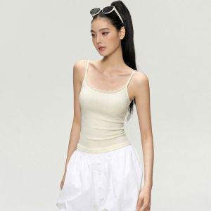 DCW | Áo Tank Top Có Gọng Đệm Viền Ren Cho Pilates