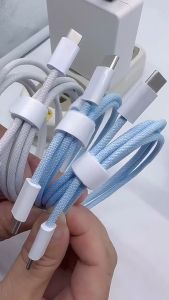 Tri-Town PD 60W USB Type C To USB C Cable QC 4.0 USB-C Cable Fast Charging For iPhone 15 Series Macbook Air 2020 MacBook Pro 2018 Samsung S20+ Xiaomi