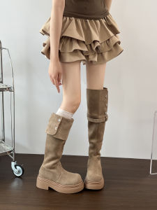 QIAOLUNNA | Two-Way Foldable Slimming High Platform Tall Boots