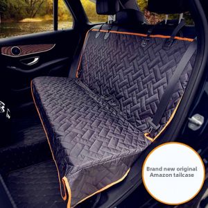 Simple Car Seat Cover for Pet Cars Waterproof Non-stick Hair Private Ride Sharing Network Easy Installation Polyester Fiber