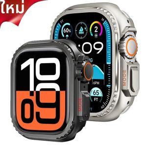 เคสกันกระแทกโลหะสำหรับ Apple Watch 46 มม. 45 44 42 มม. กรอบป้องกันสำหรับ iWatch Series 11 10 9 8 7 6 5 4 SE เปลี่ยนเป็น Ultra 3 49