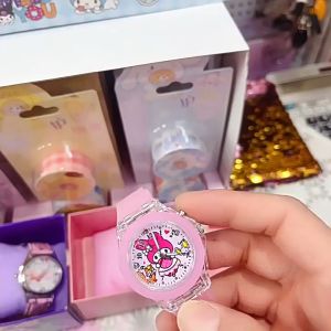 Kawaii Sanrio Watches: Cute Light Luminous Watches for Student Girls