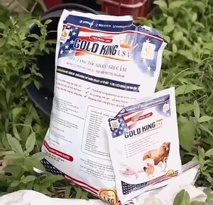 All-in-One Livestock Supplement: GOLD KING Multivita-Amin for Cattle/Pigs/Poultry (250g)