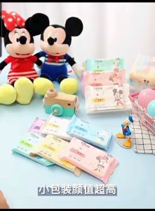 DISNEY Mickey Series Baby Wet Wipes for Hand & Mouth Cleansing Wet Tissue
