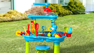 Water Table for Toddler 3-5 - Sandbox Table for Outdoor Activity Childrens Water Table Kids Water Play Table