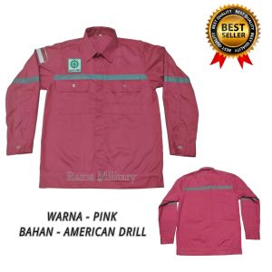 WEARPACK ATASAN PROYEK SAFETY GRATIS NAMA DADA KAMEJA KERJA SAFETY BORDIR
