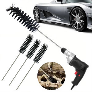 SEAMETAL Car Pipeline Cleaning Brush Engine Intake Cleaning Combustion Chamber Cylinder Nylon Bristle Detail Cleaning Tool