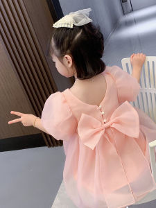 Váy Công Chúa Cho Bé Gái Mùa Hè 2023 Váy Ngắn Tay Cổ Chữ V in Họa Tiết Hoạt Hình Cho Bé Gái Từ 1-17 Tuổi