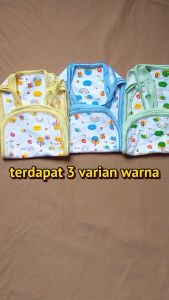 1 lusin Celana Popok Kain Tali Bayi Katun Motif Div ZPOK04