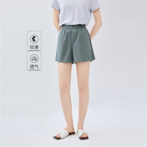 Giordano Casual Cotton Shorts Womens Summer New Style Pure Cotton Button Elastic Waist Loose Thin Pants 05405309