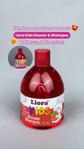 [Bundling  Hemat] LIORA Kids Shower & Shampo Orange (2 pcs ) - 300 ML | Sabun cair dan Shampoo anak anak 2 in 1 aroma wangi buah segar Kulit Perawatan