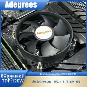 CPU Air-cooled Cooler 4PIN PWM/3PIN Tower PC โปรเซสเซอร์พัดลมระบายความร้อนหม้อน้ําอลูมิเนียมสําหรับ Intel 1150/1151/1155/1156 Ventilador