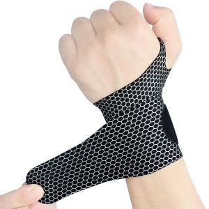 Ultra-Thin Wrist Brace Support for Carpal Tunnel Pain Relief Arthritis Tendonitis Elastic Wrist Wraps Right and Left Hands