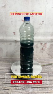 REPACK 1 Liter Pertamina Rored HDA SAE 90 Drum API GL-5 Oli Transmisi Manual Perseneleng Gardan Pelumas Roda Gigi Hypoid Spiral Original