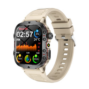 2025 New Military Smart Watch Men IP68 5ATM Outdoor Sports Fitness Tracker Health Monitor 2.01 BT Call Custom Dials Smartwatch