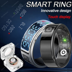 Smart Ring with Display Screen and Touch Health Manager Gesture Swipe Video 5 ATM Waterproof For Men Women Smartring 2025 New