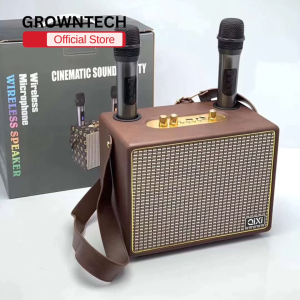 Loa Bluetooth karaoke Qixi SK2039  kèm 2 mic không dây âm thanh siêu đỉnh hát cực hay