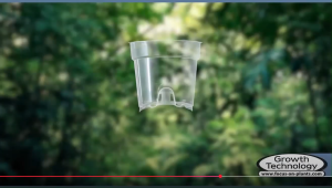 Growth Technology Clear Orchid Pot Orchid Grow Pot Orchid Pot 15cm POCL15M (Pack of 3)