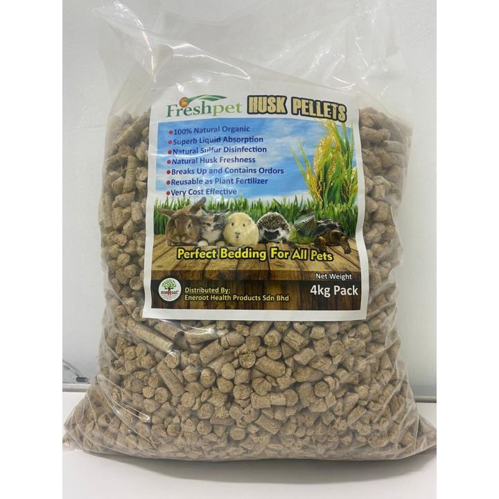 Wood Pellets / Husk Pellets/ Cat Litter / Pine Wood Pellet 4kg (guinea