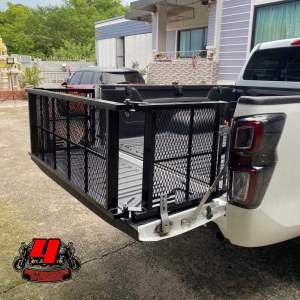 บันไดกั้นคอกท้ายกระบะ 3พับ คอกท้ายกระบะ แบบตะแกรง แข็งแรงมาตรฐาน มีของพร้อมส่งทุกรุ่น