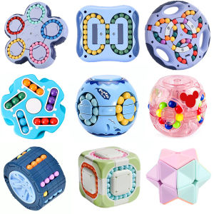 Multiple Functions Fidget Spinner MagicColorfu Beans Finger Spinning Relieves StressDecompression Tool For Children And Adult