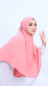 Hijab Bergo Maryam Non Pad Crinkle Premium Size XL