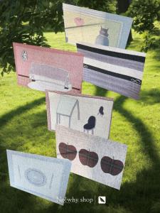 Original No!why Shop Entrance Carpet Anti-slip Pet Mat Silk Circle Home Decor Modern Simple Style Rectangular Shape Washable