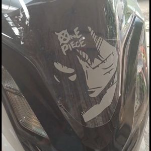 Stiker Motor One Piece Monkey D Luffy Sticker Cutting Variasi Visor All PCX NMAX