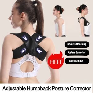 Adjustable Posture Corrector Belt Shoulder Back Support Strap to Prevent Hunchback Comfortable for Daily Wear Fitness